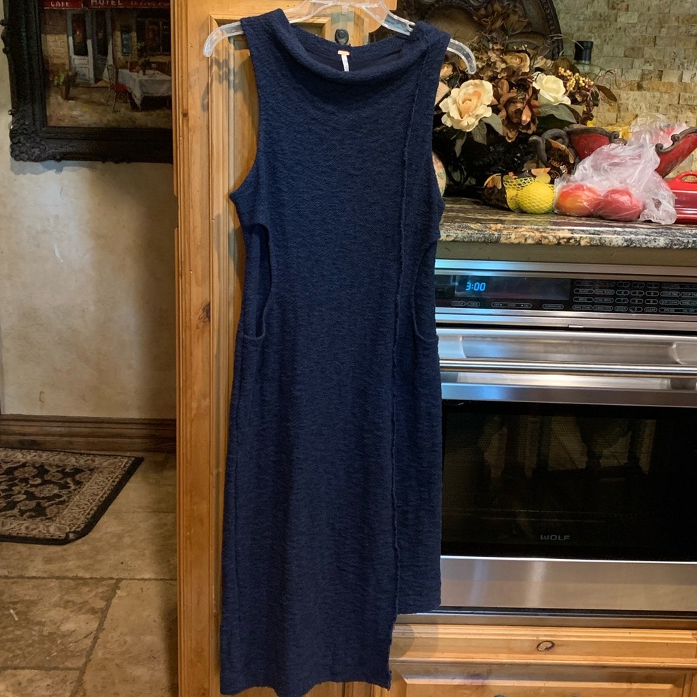 Free People Navy Blue Tank Dress
